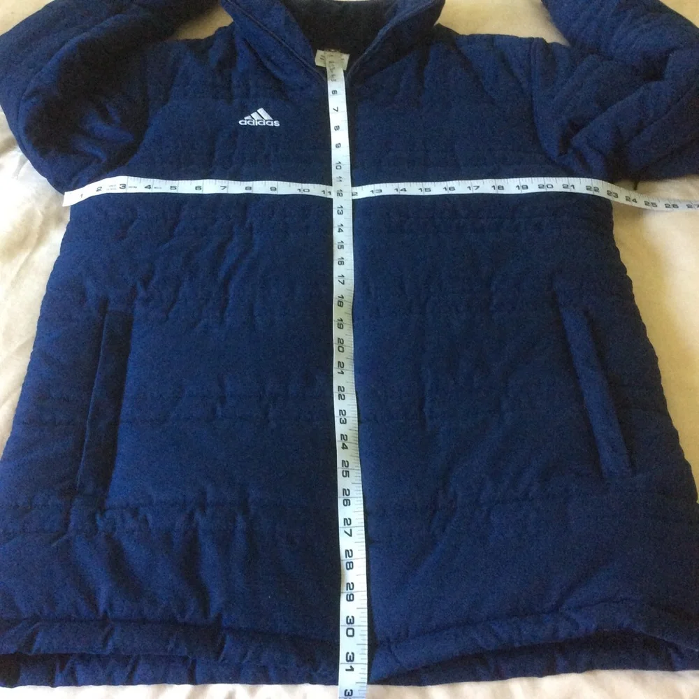 Adidas 06’ Three Stripe Insulated Quilted Puffer Hooded Coat Sz S